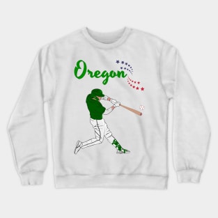 Oregon USA Baseball | American Sports Cities Crewneck Sweatshirt